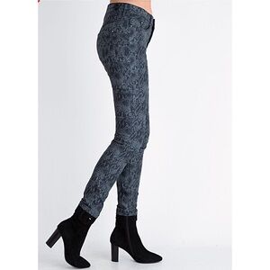 MAC JEANS Dream Skinny Black Grey Snakeskin Print Stretch